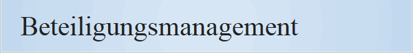 Beteiligungsmanagement